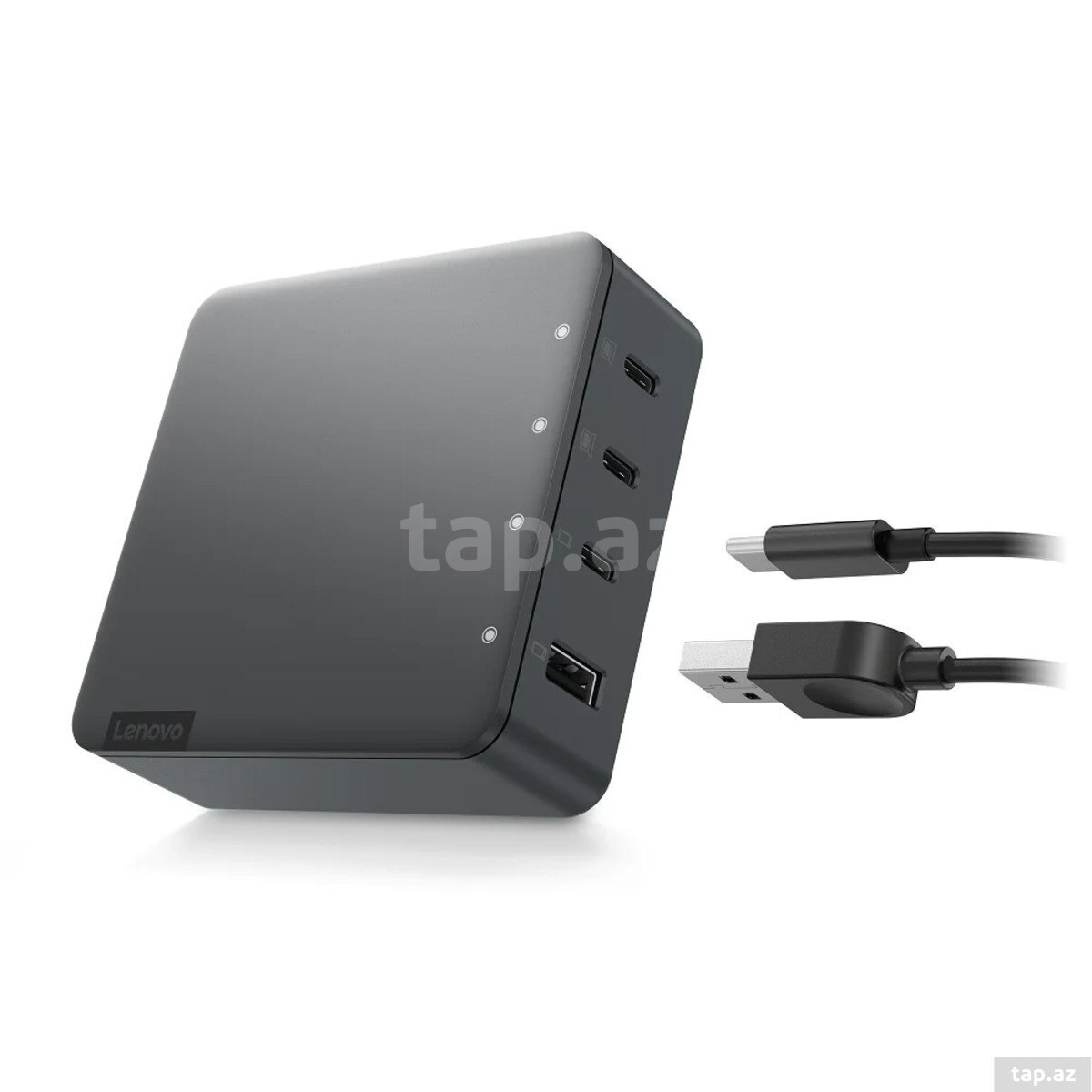 Lenovo Go 130W Multi-Port Charger 3xUSB-C 1xUSB-A kabeli — 1