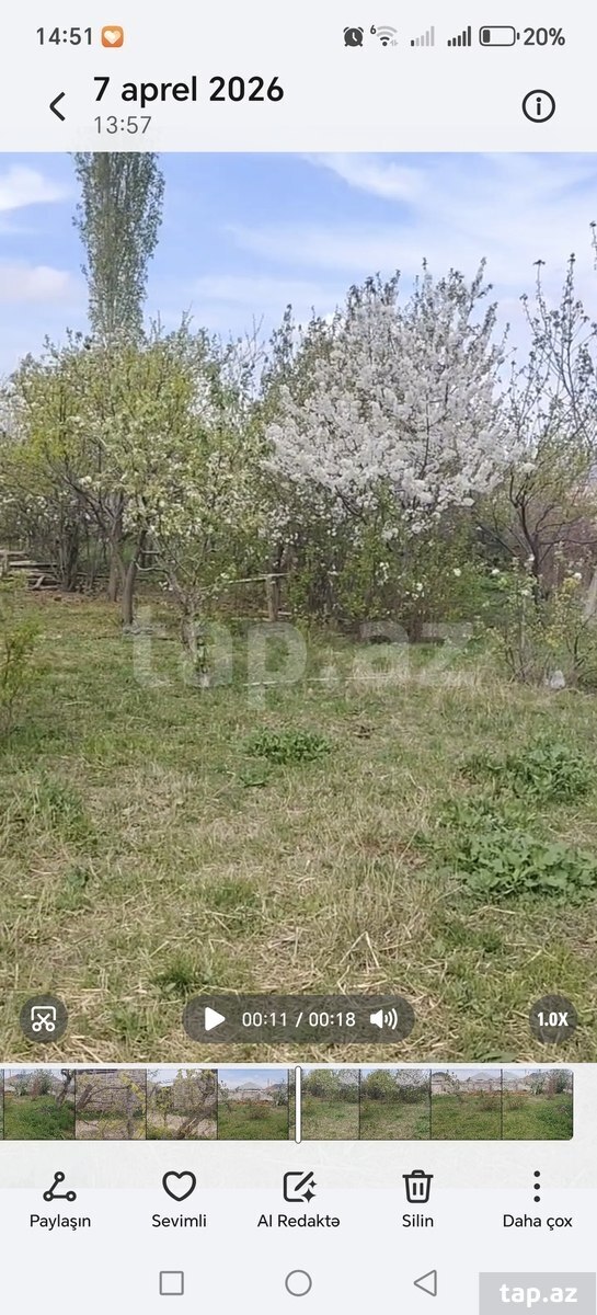 8 sot torpaq sahəsi, Goranboy ş.