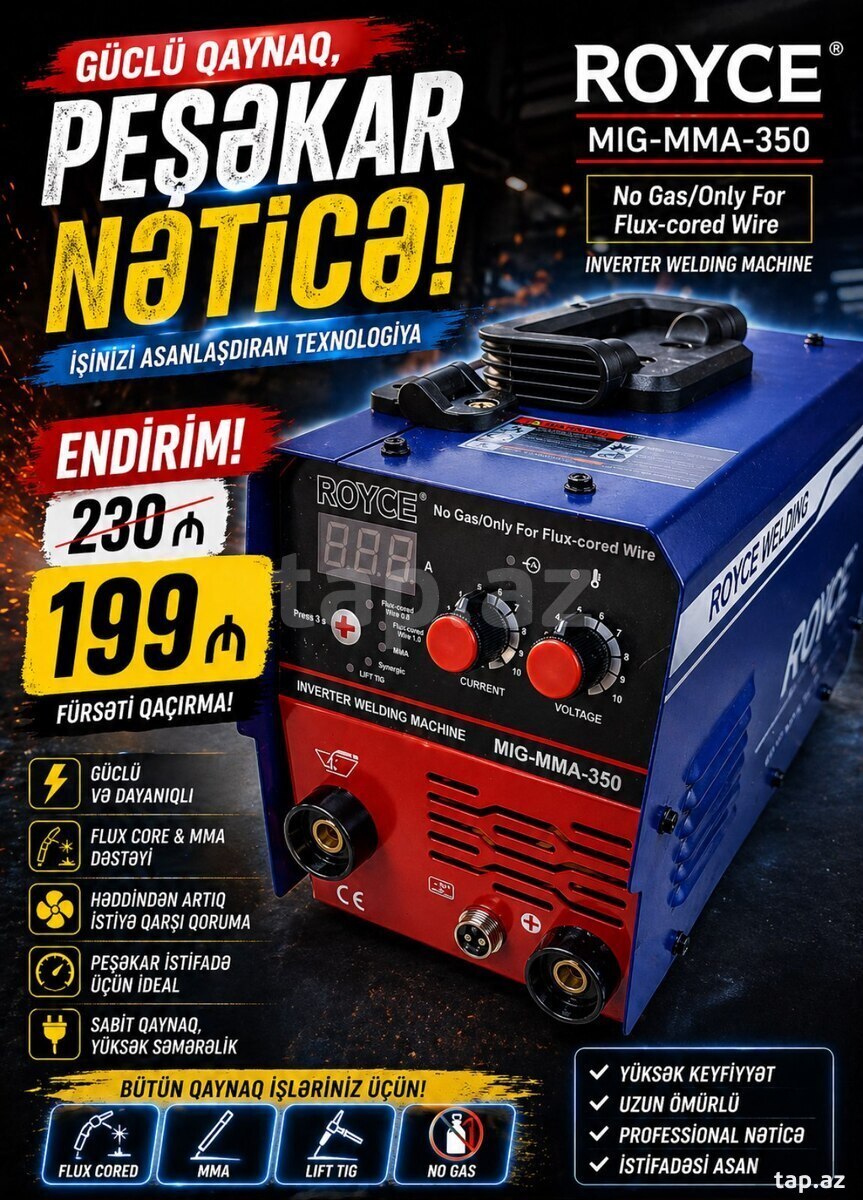 Royce 350A qaynaq aparatı 