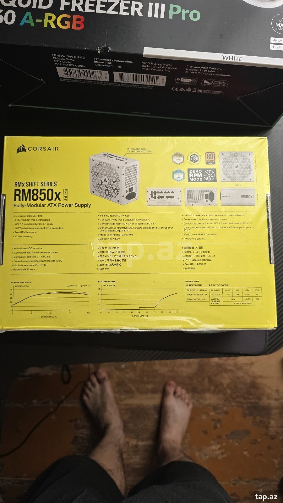 Qida bloku Corsair RM850x White  (2)