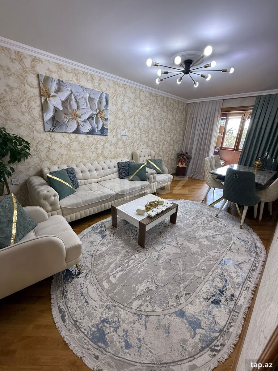 4-otaqlı mənzil, Neftçilər m., 90 m²