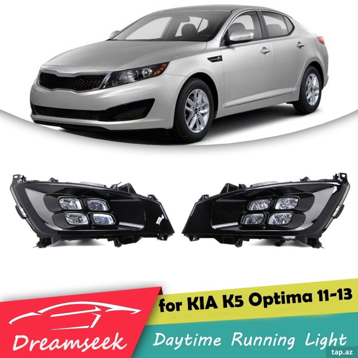 Kia Optima 2012 dumana qarşı led faraları