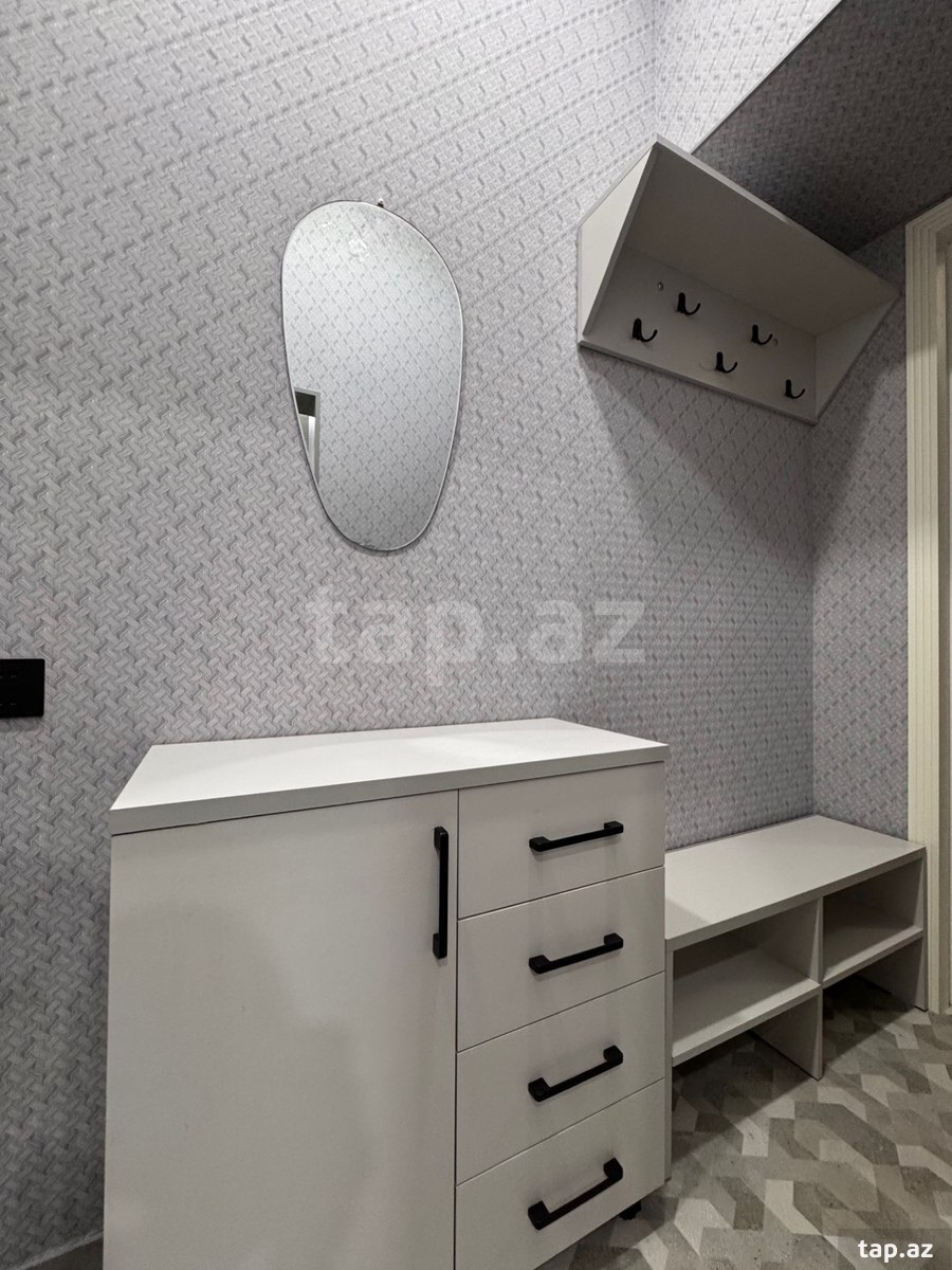 2-otaqlı yeni tikili kirayə verilir, Nizami küç., 60 m²