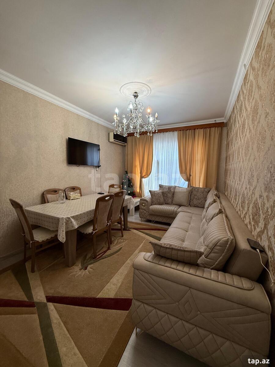 3-otaqlı mənzil, Xalqlar m., 80 m²