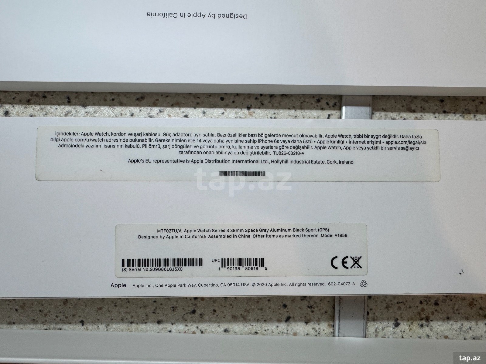 Apple Watch Series 3 Aluminum Space Gray 38mm (6)