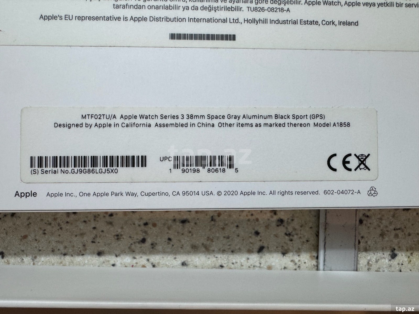 Apple Watch Series 3 Aluminum Space Gray 38mm (7)