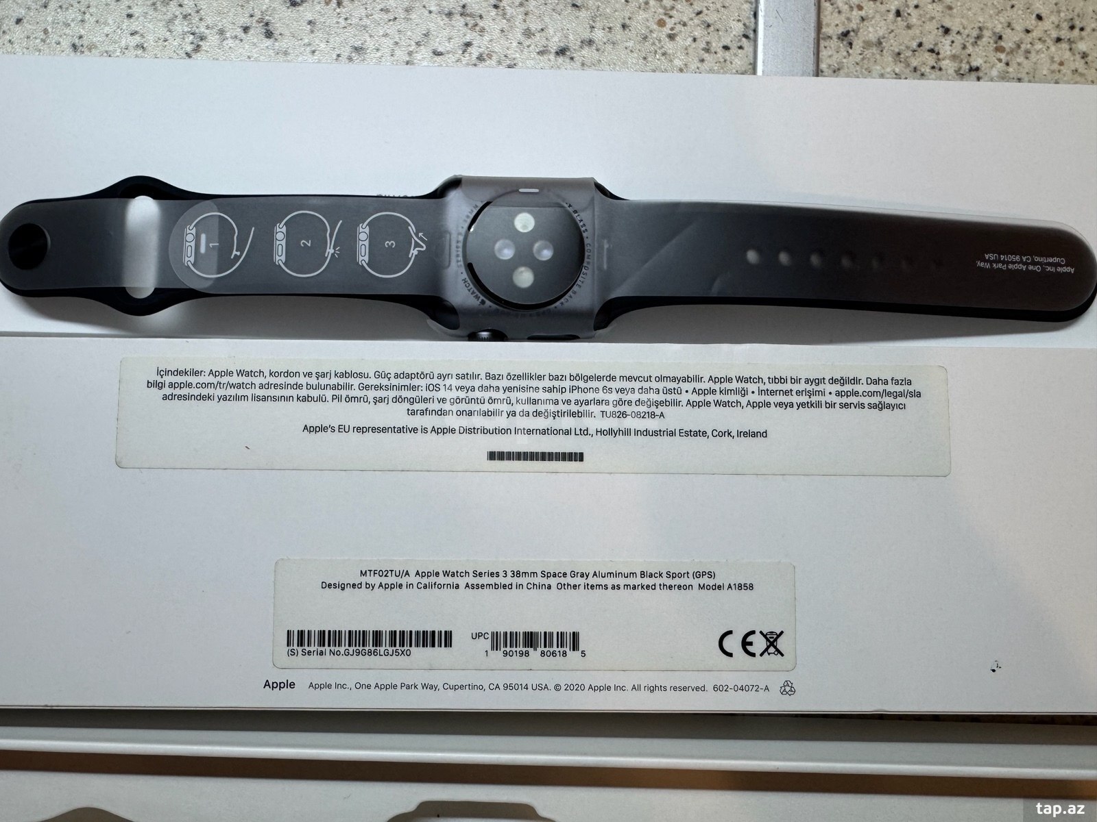 Apple Watch Series 3 Aluminum Space Gray 38mm (4)