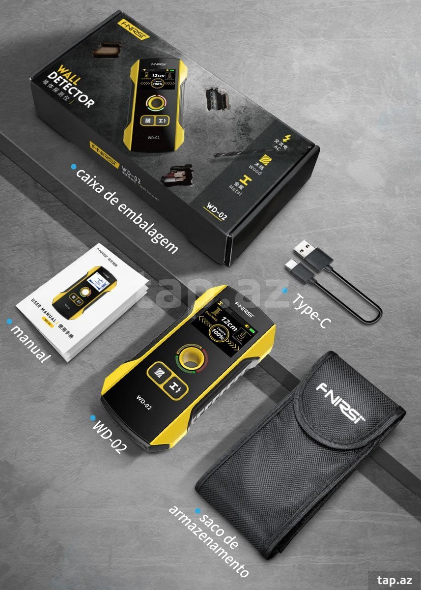 Fnirsi WD-02 – Divarda Kabel və Metal Tapan Detektor (2)