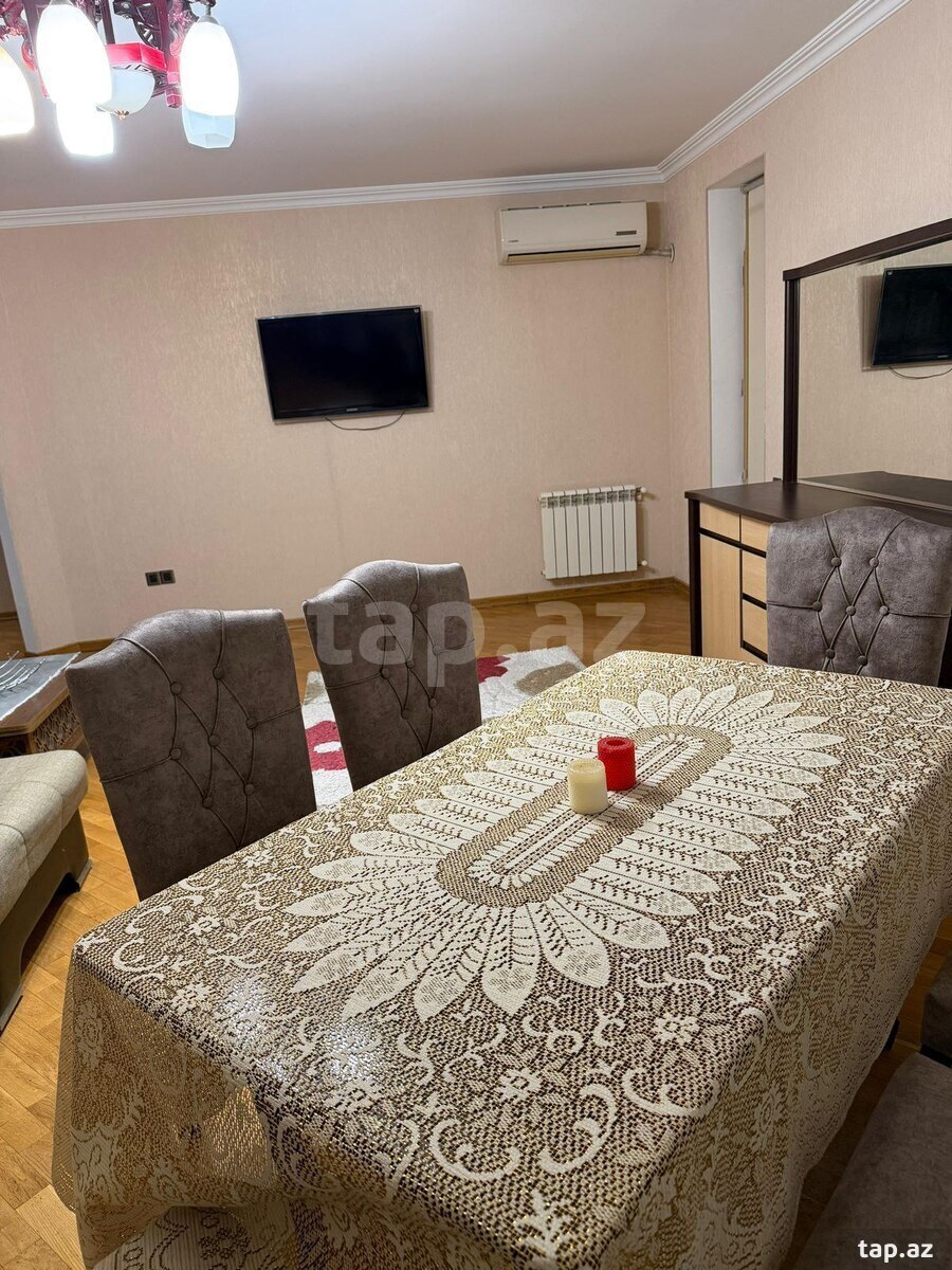 2-otaqlı yeni tikili kirayə verilir, İnşaatçılar m., 92 m² (4)