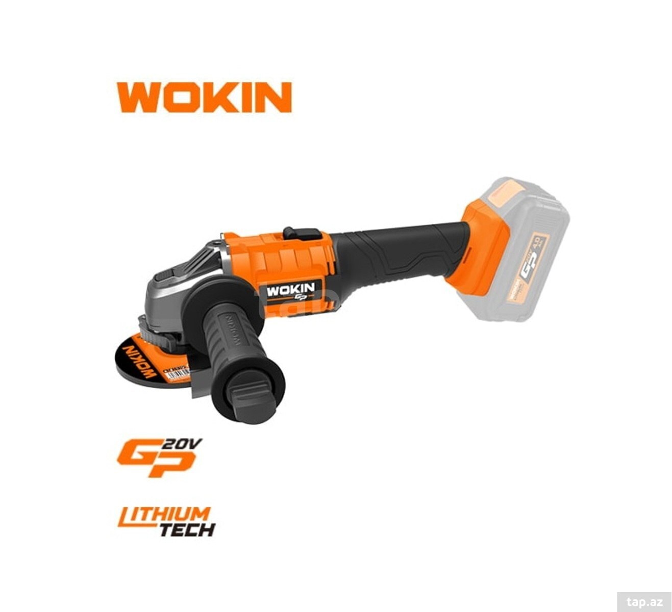 WOKIN akkumulyatorlu laqunda 20v 115 mm m14