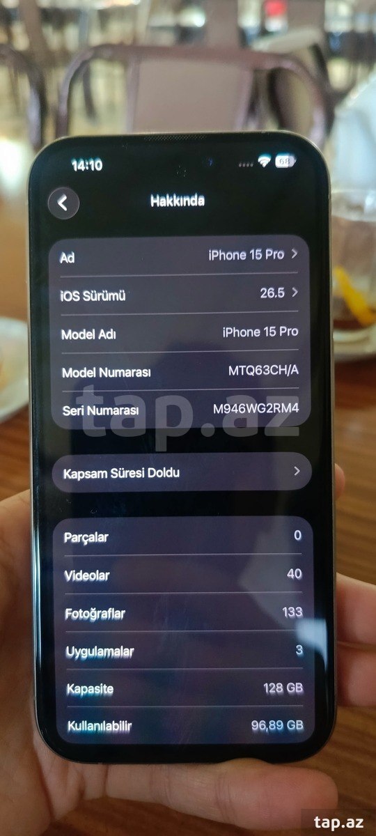 Apple iPhone 15 Pro Natural Titanium 128GB/8GB (3)