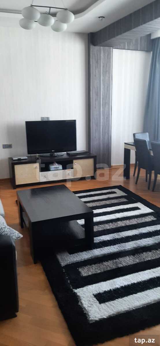 2-otaqlı yeni tikili kirayə verilir, Elmlər Akademiyası m., 100 m²