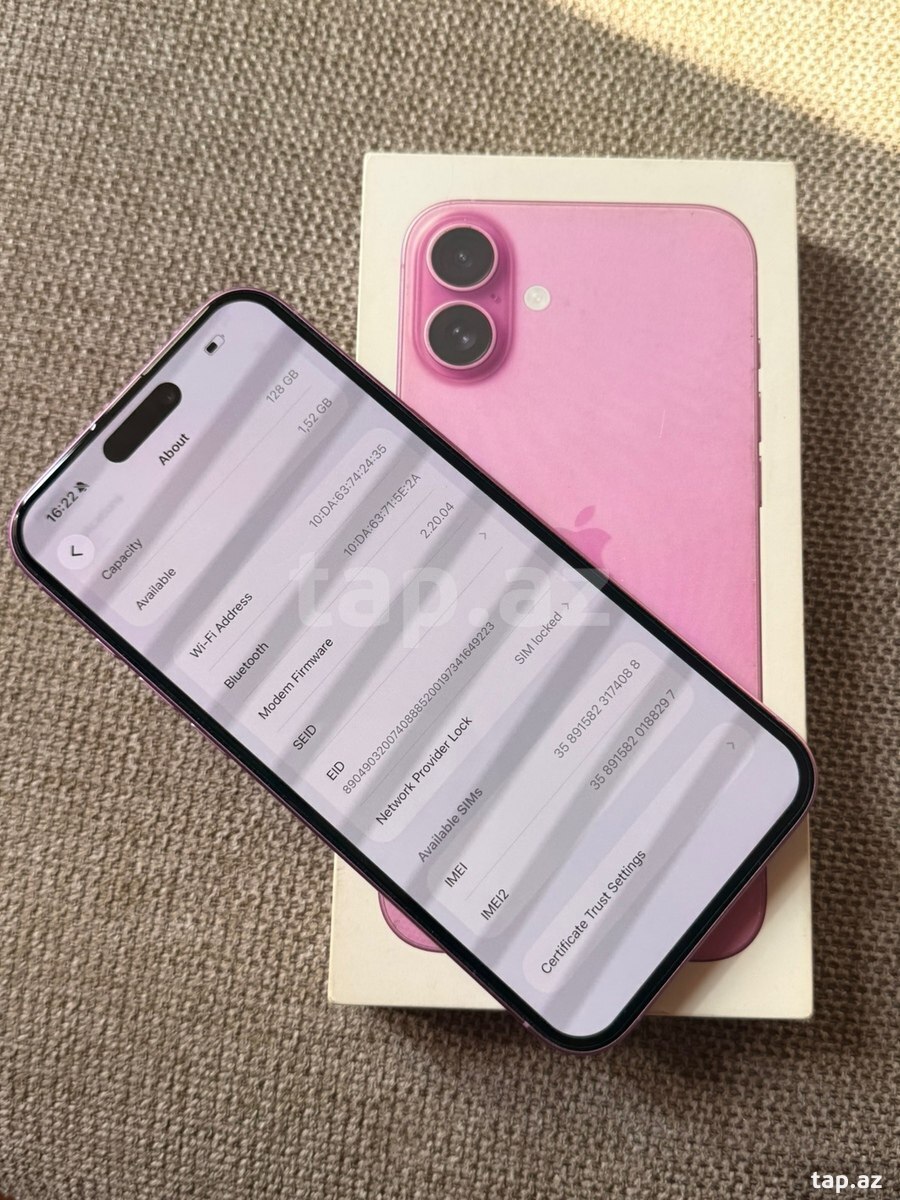 Apple iPhone 16 Plus Pink 128GB/8GB (7)