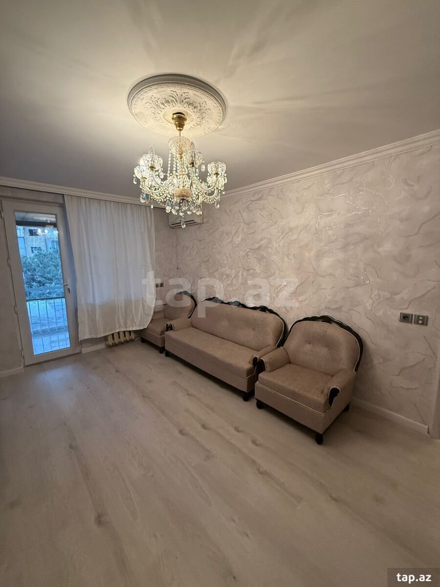 2-otaqlı yeni tikili kirayə verilir, İnşaatçılar m., 60 m² (2)