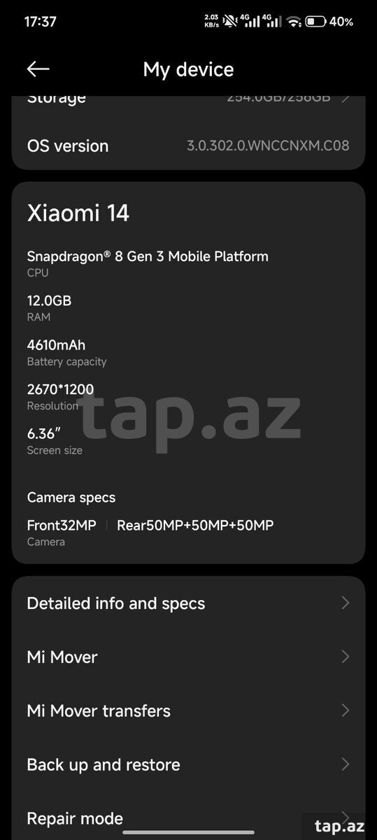 Xiaomi 14 Black 256GB/12GB (4)