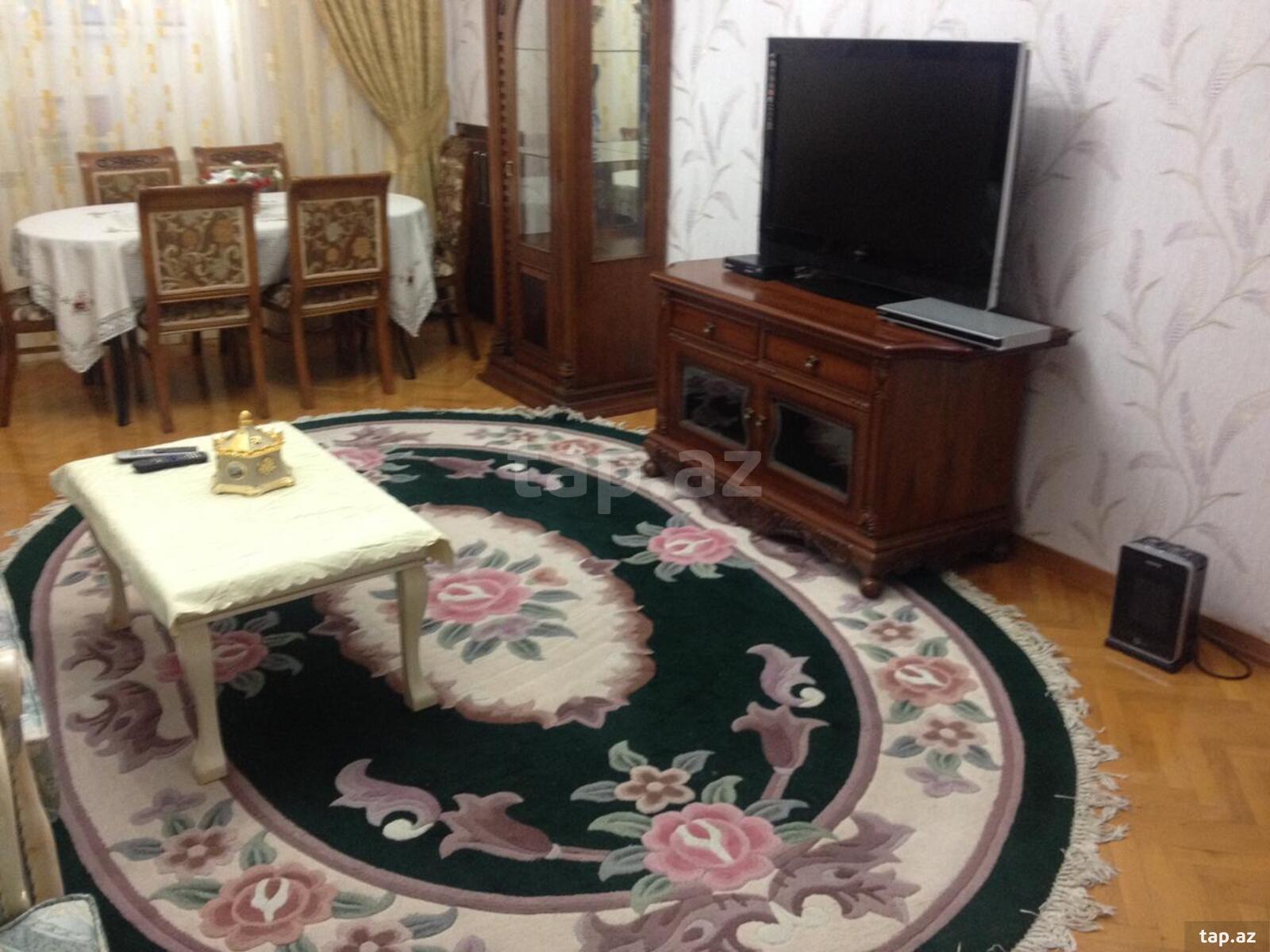 3-otaqlı mənzil kirayə verilir, Sahil m., 70 m²