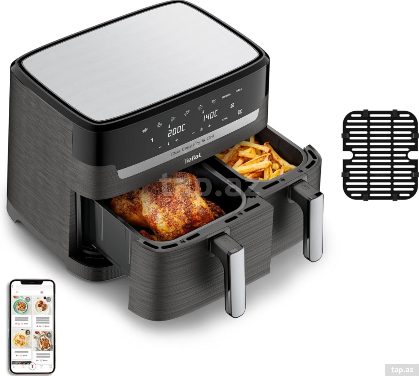 Fritoz Tefal Dual Easy Fry & Grill EY905B10 (2)