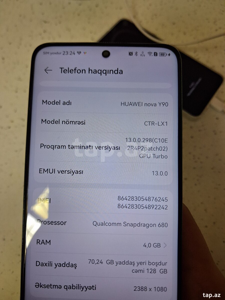 Huawei Nova Y90 Emerald Green 128GB/4GB (11)
