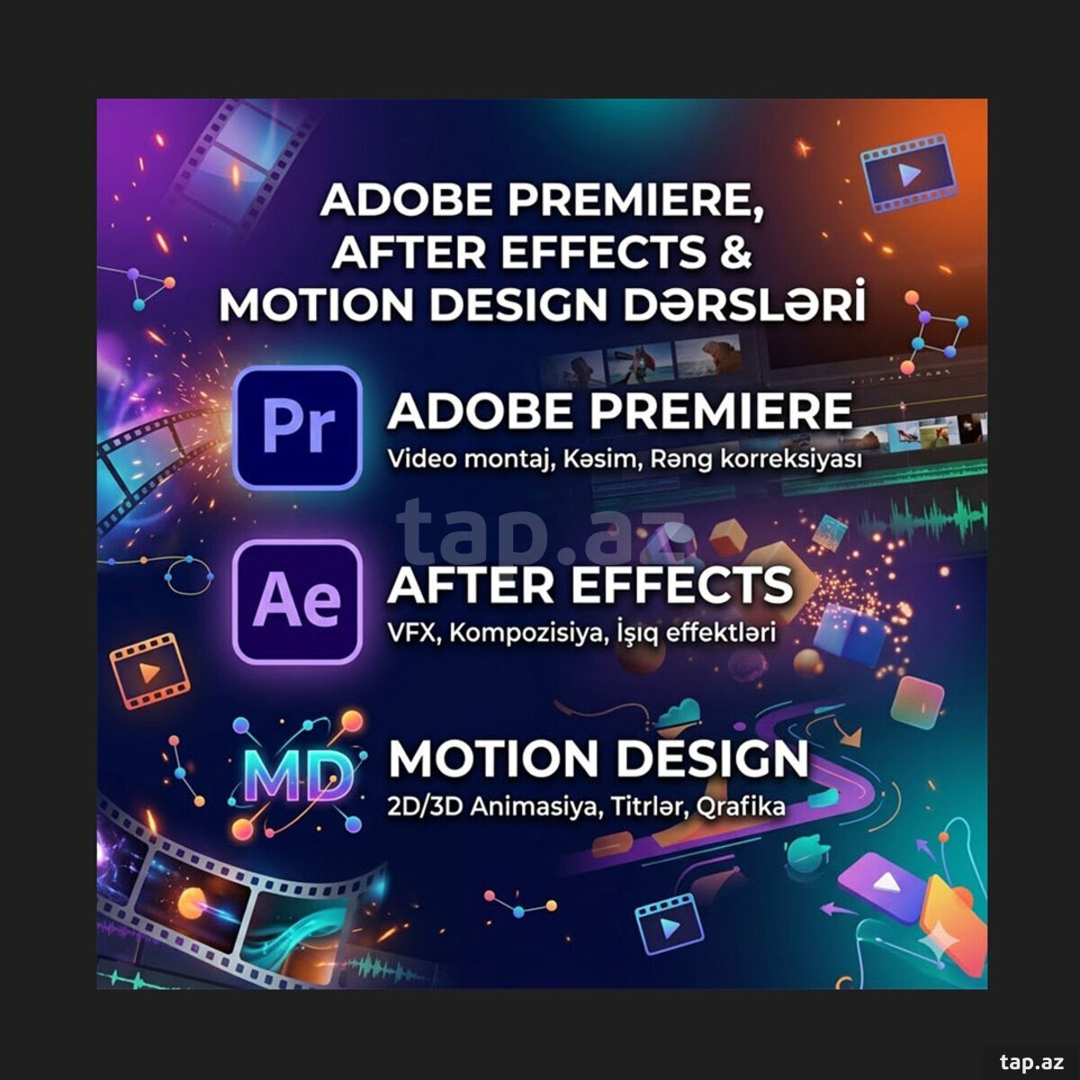 After Effects Adobe Premiere Motion design kursu