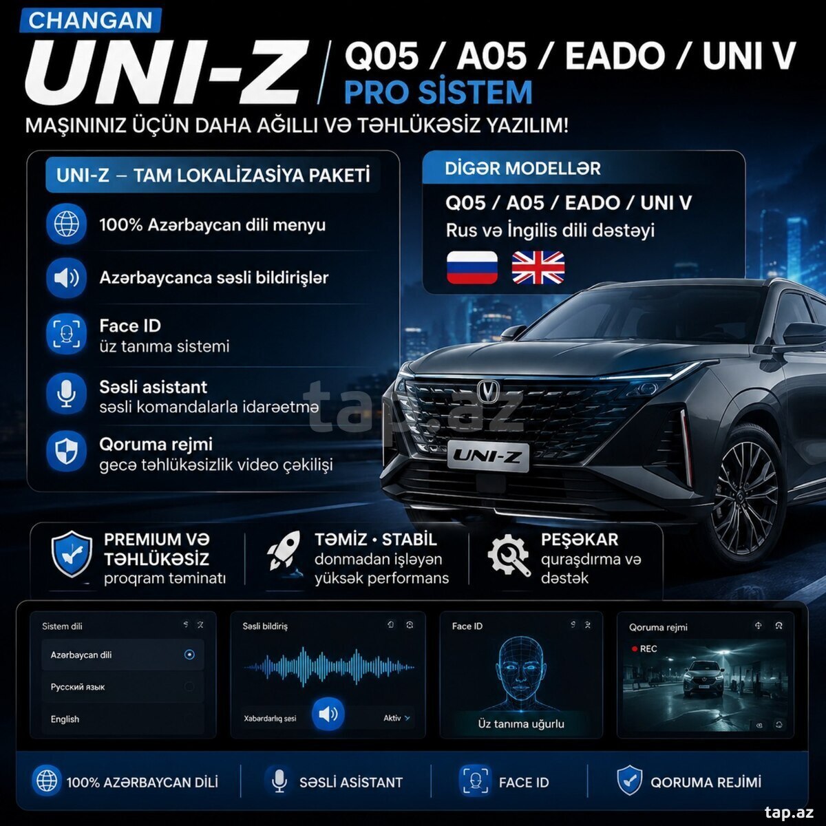 Changan proqram yazılması 