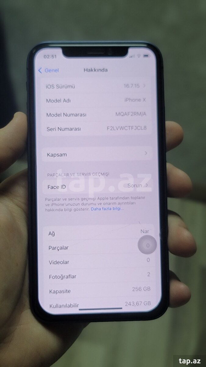 Apple iPhone X Space Gray 256GB/3GB (6)