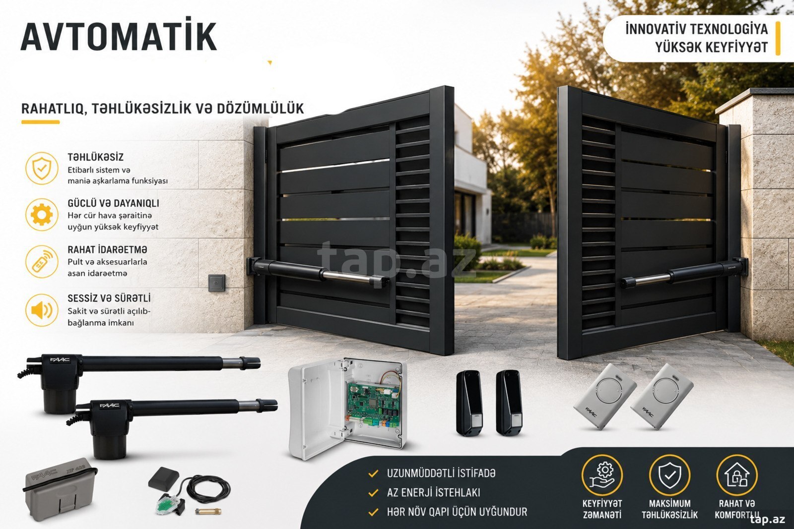 Avtomatik qapı qolları GANT