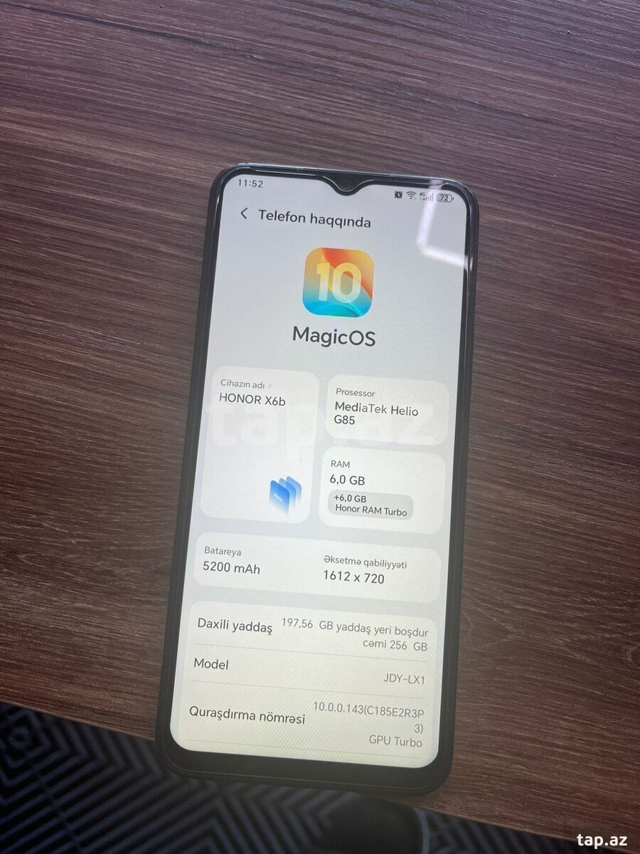 Honor X6b Midnight Black 256GB/6GB