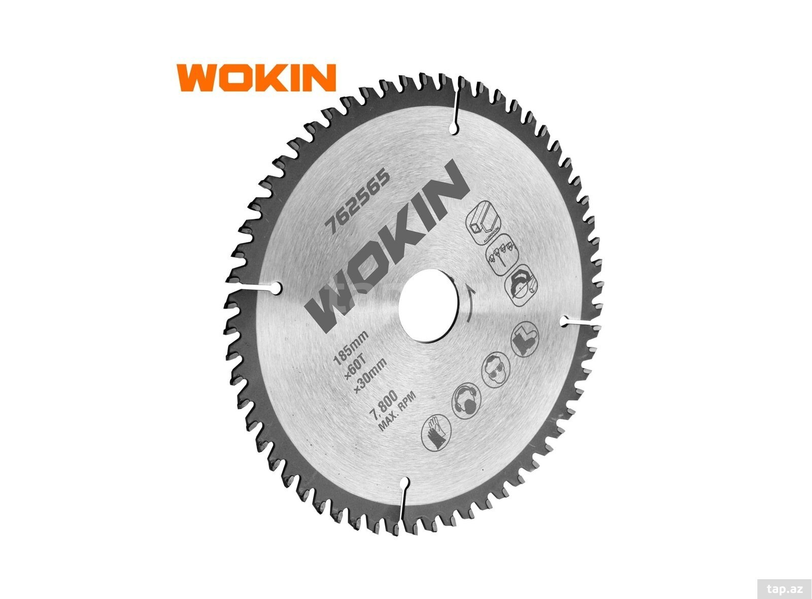 WOKIN alüminium kəsən mişar tiyəsi 254mmx30mmx80t