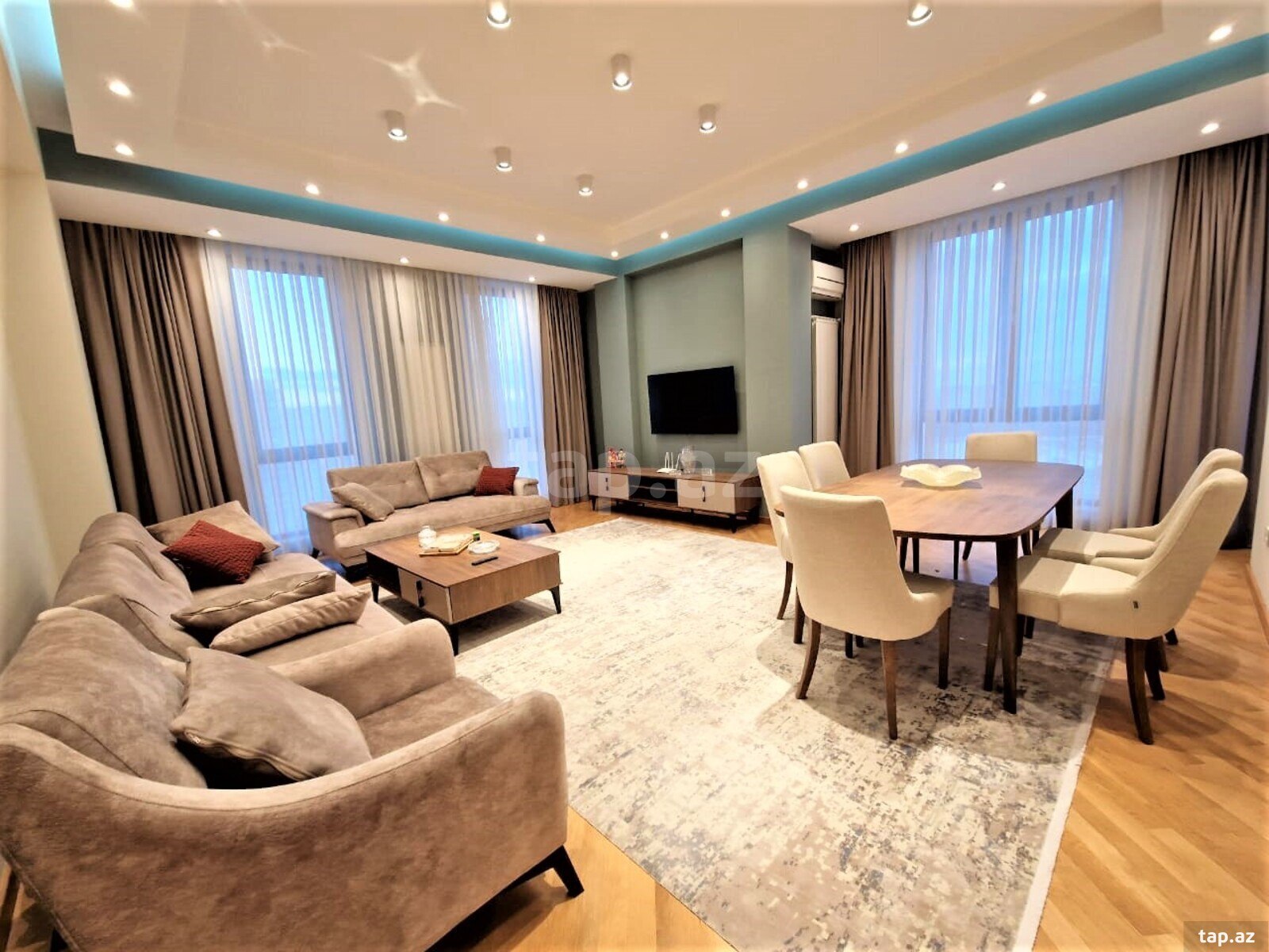4-otaqlı yeni tikili kirayə verilir, Təbriz küç., 185 m² (3)