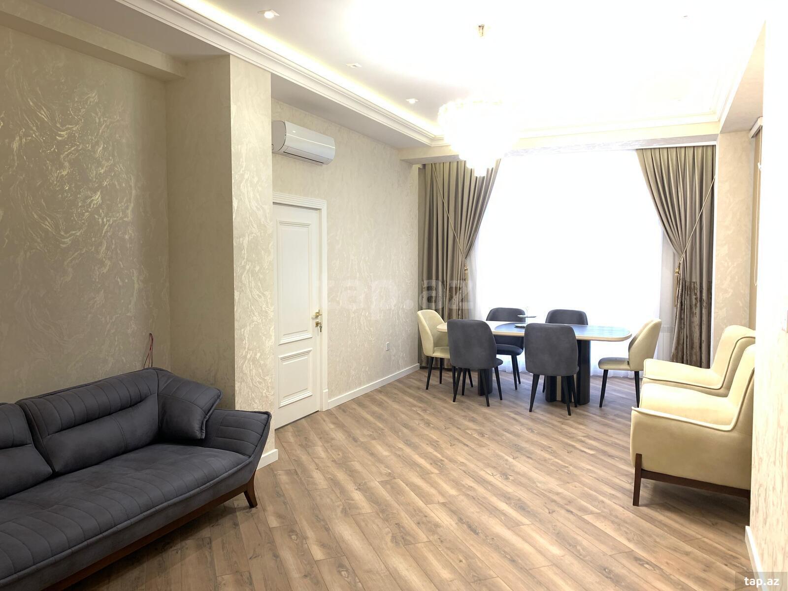 3-otaqlı yeni tikili kirayə verilir, Gənclik m., 105 m² (2)