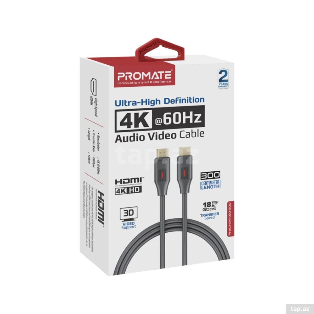 Promate PROLINK4K60-300 HDMI Cable