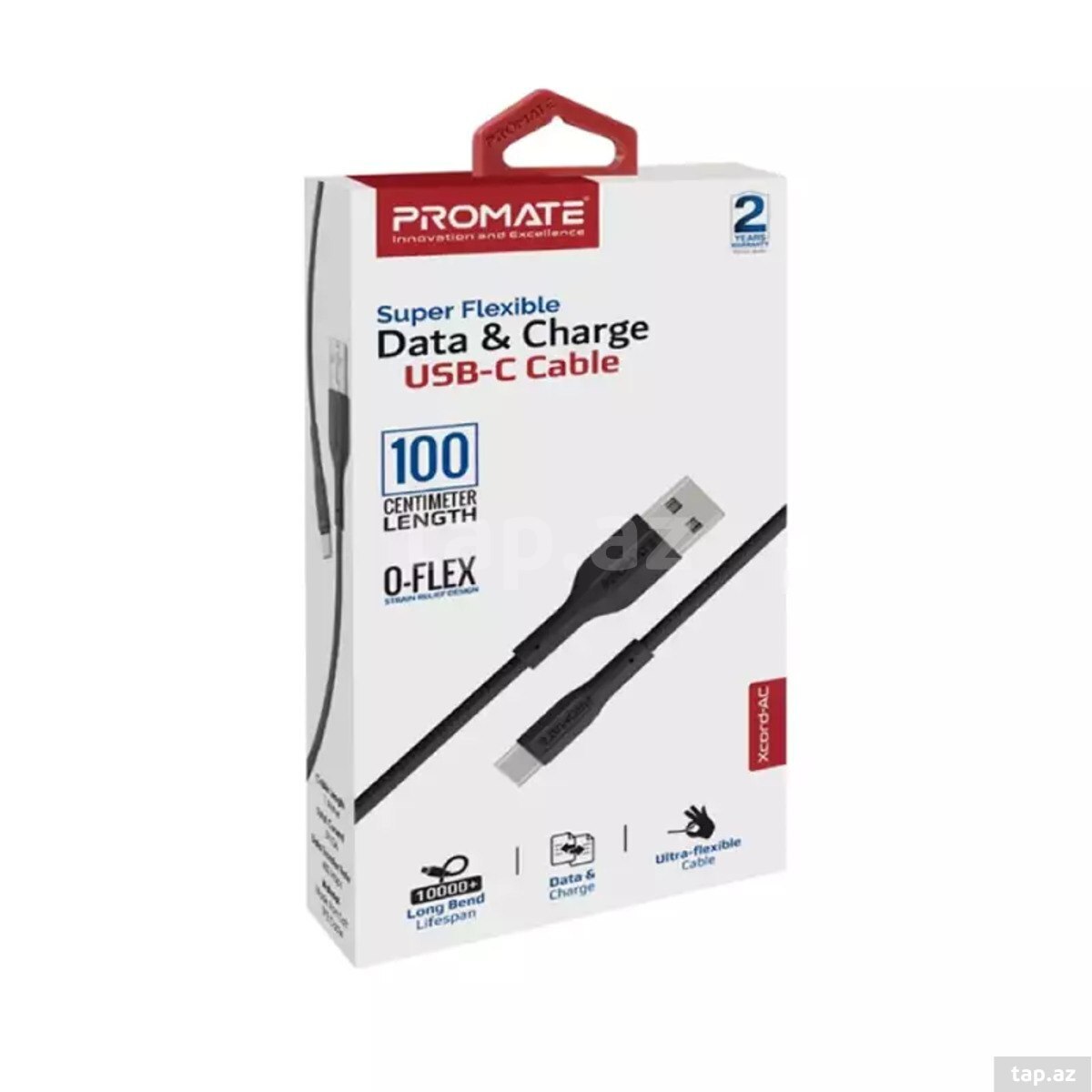 Promate XCord-AC Black USB-C Cable