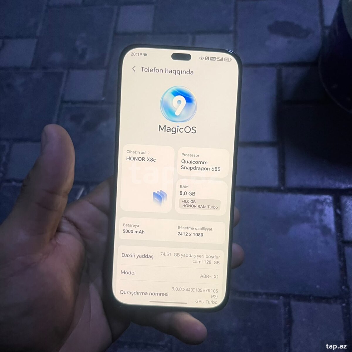 Honor X8c Midnight Black 128GB/8GB (5)