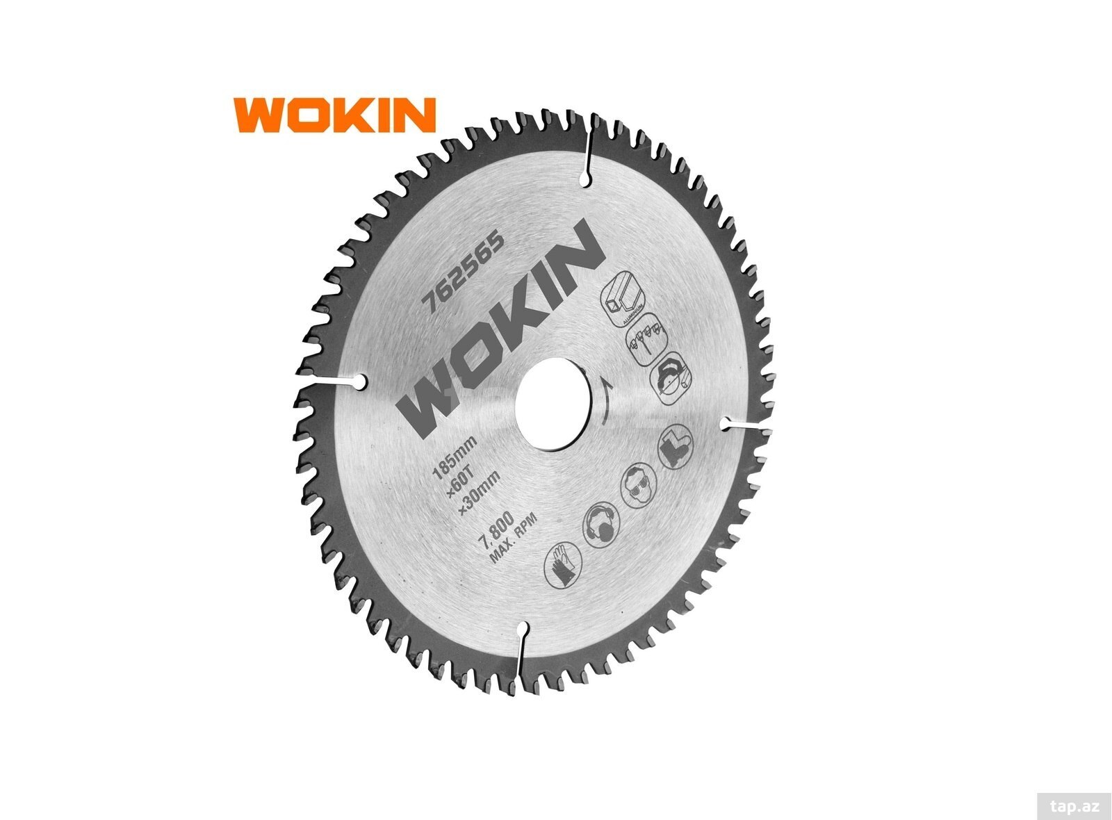 WOKIN alüminium kəsən mişar tiyəsi 254 mm 30 mm 100T