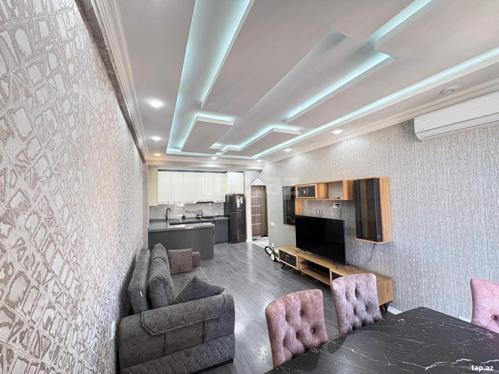 2-otaqlı yeni tikili kirayə verilir, Şah İsmayıl Xətai m., 65 m²
