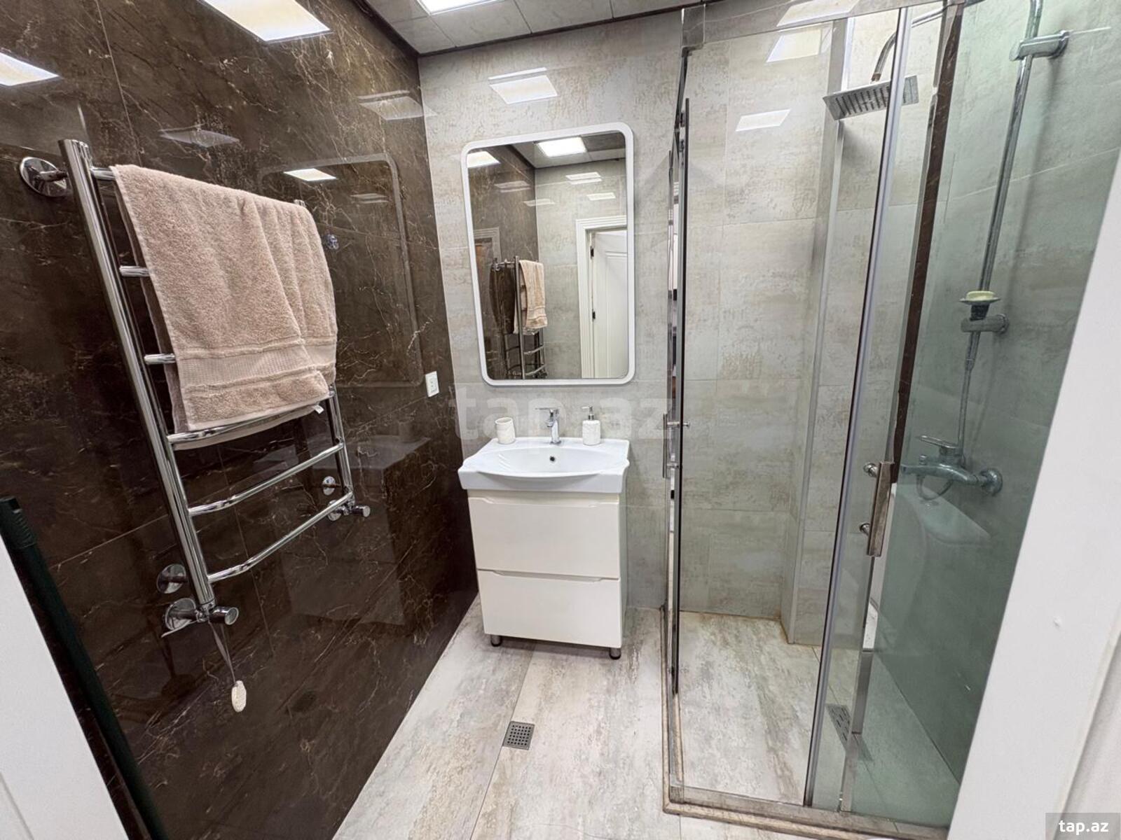 2-otaqlı yeni tikili kirayə verilir, Şah İsmayıl Xətai m., 65 m² (15)