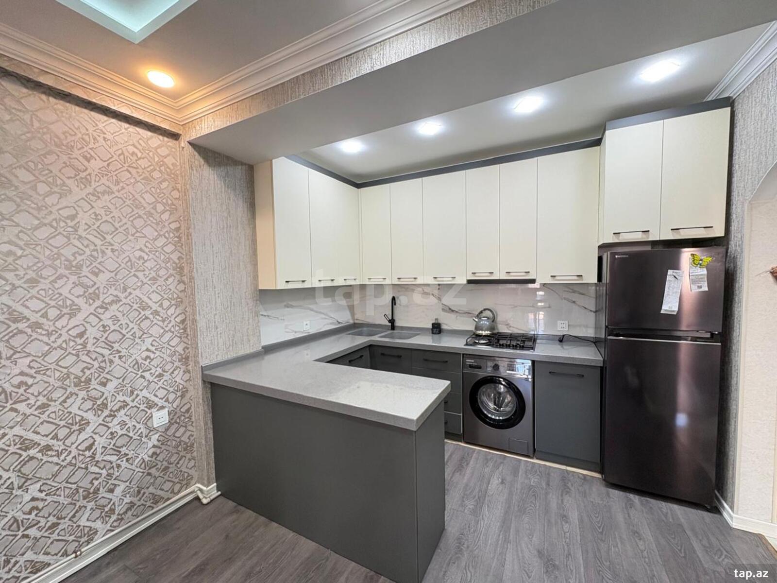 2-otaqlı yeni tikili kirayə verilir, Şah İsmayıl Xətai m., 65 m² (4)