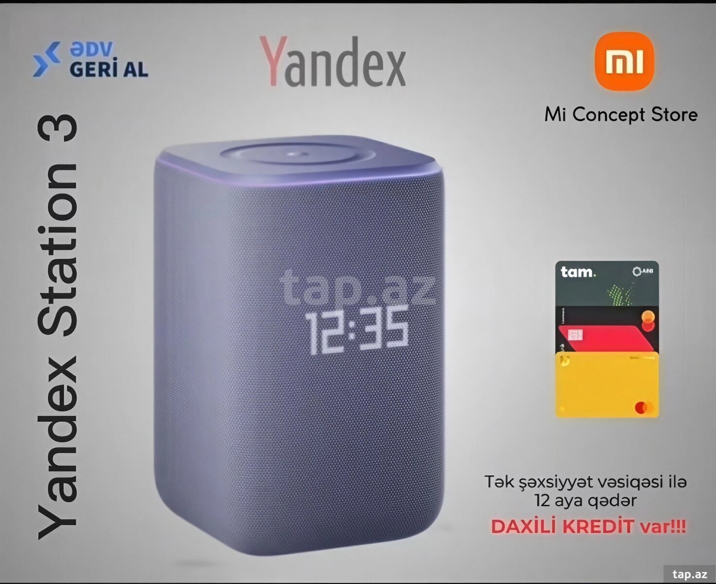 Ağıllı dinamik Yandex Station 3 Purple