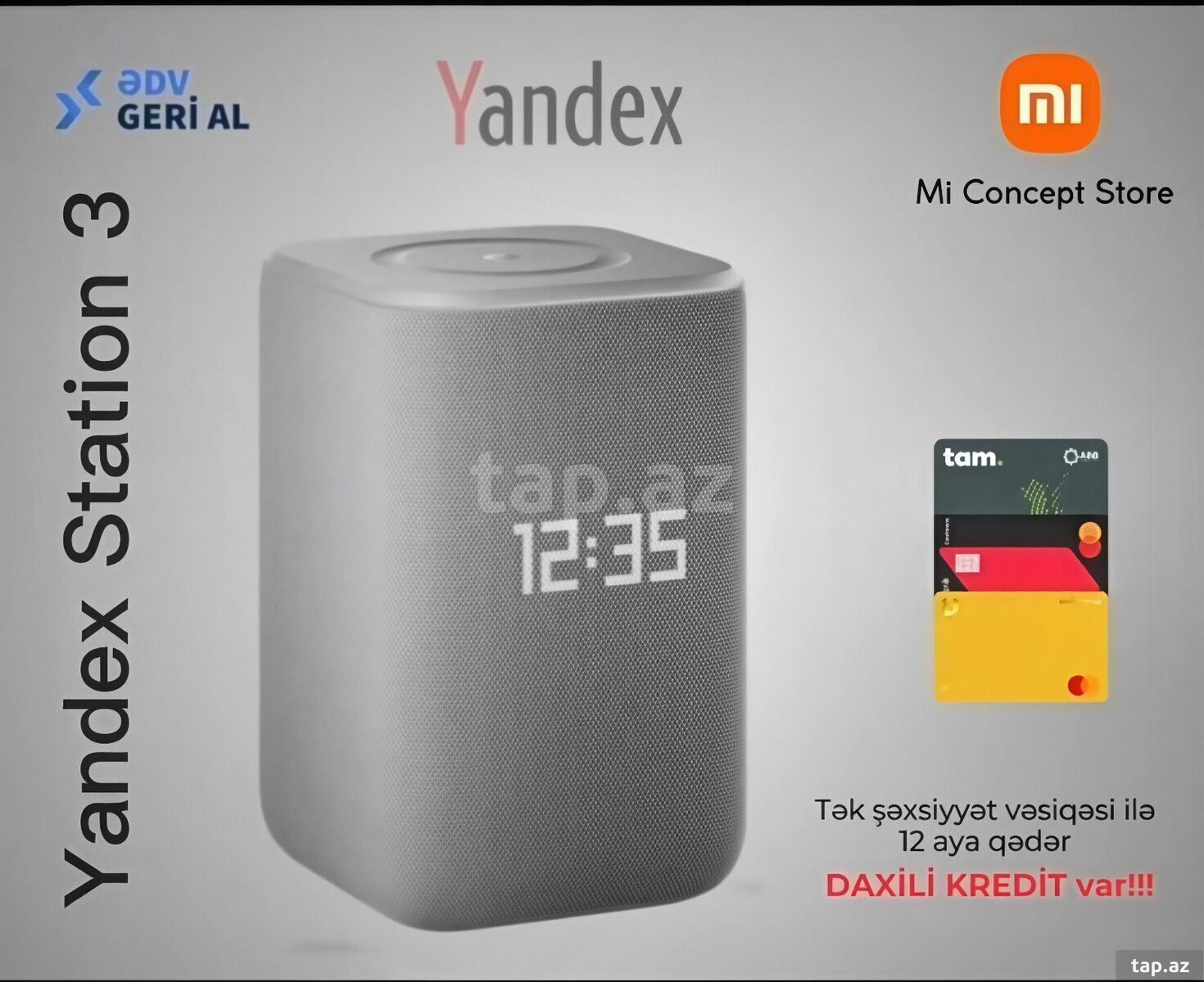 Ağıllı dinamik Yandex Station 3 Gray