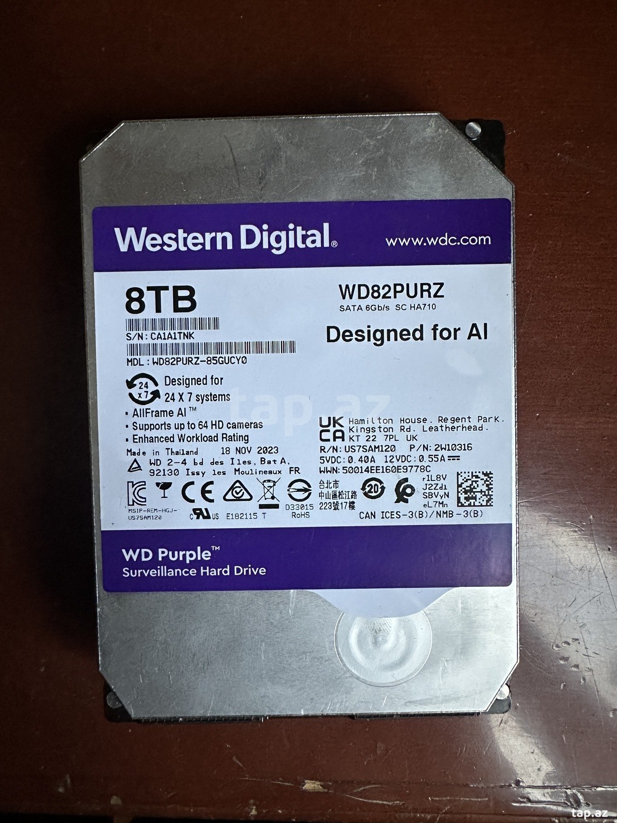 Sərt disk WD HDD 8TB
