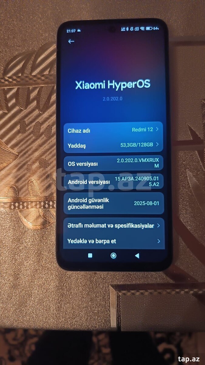Xiaomi 12 Blue 128GB/8GB (4)