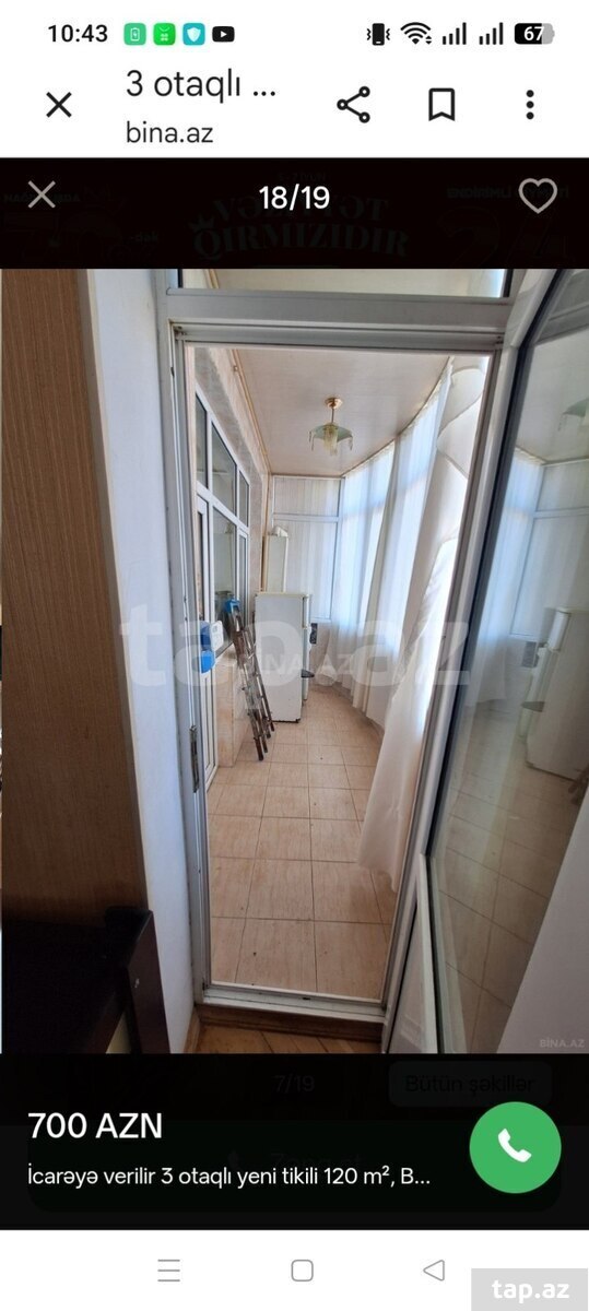 3-otaqlı yeni tikili kirayə verilir, Badamdar qəs., 120 m² (19)