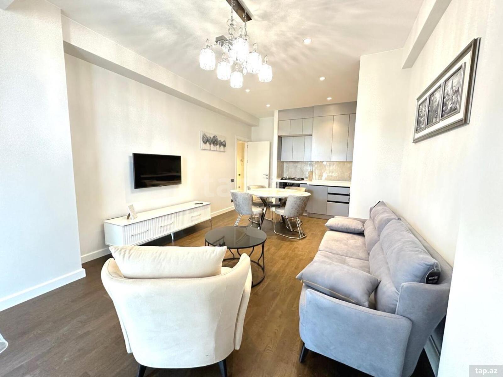 2-otaqlı yeni tikili kirayə verilir, Bayıl qəs., 65 m²
