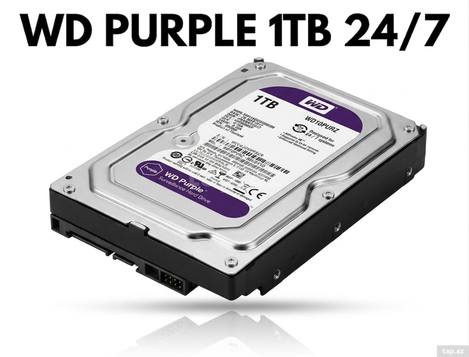 WD Purple 1TB (WD10PURX-64) Hard disk