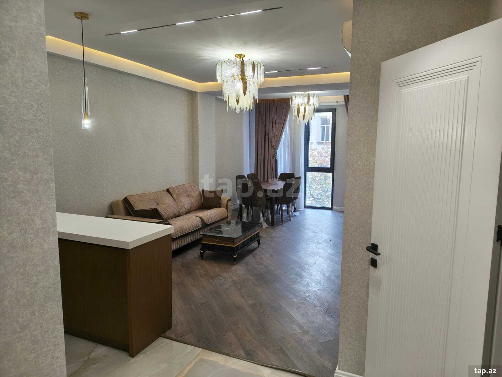 2-otaqlı yeni tikili kirayə verilir, Nizami m., 85 m²