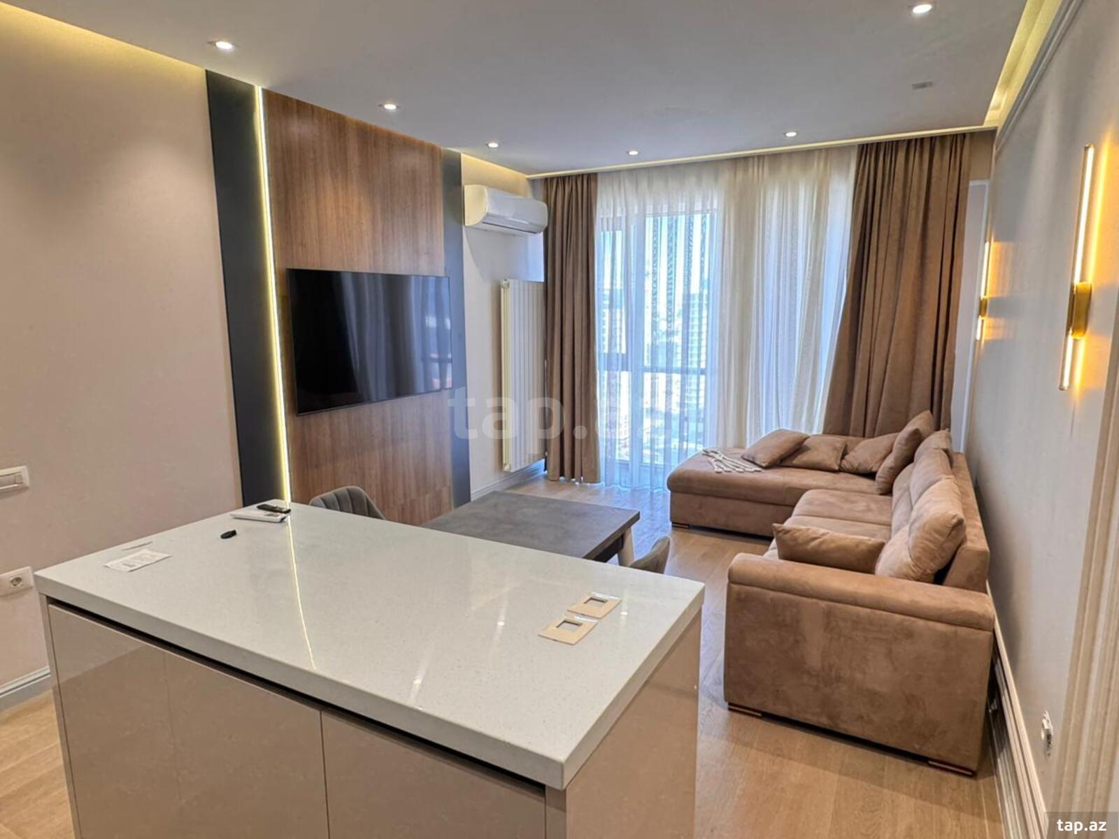 3-otaqlı yeni tikili kirayə verilir, Nərimanov r., 90 m²