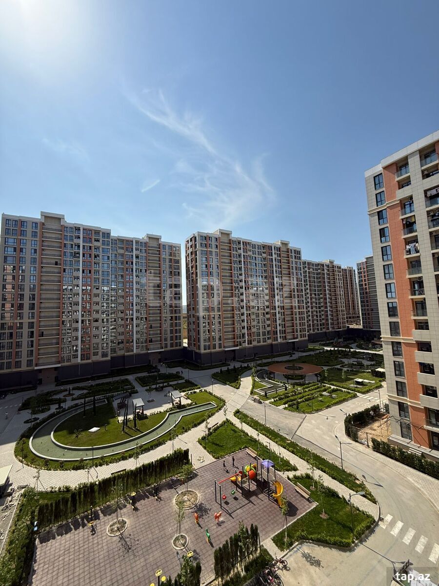 3-otaqlı yeni tikili, Yasamal r., 72 m²