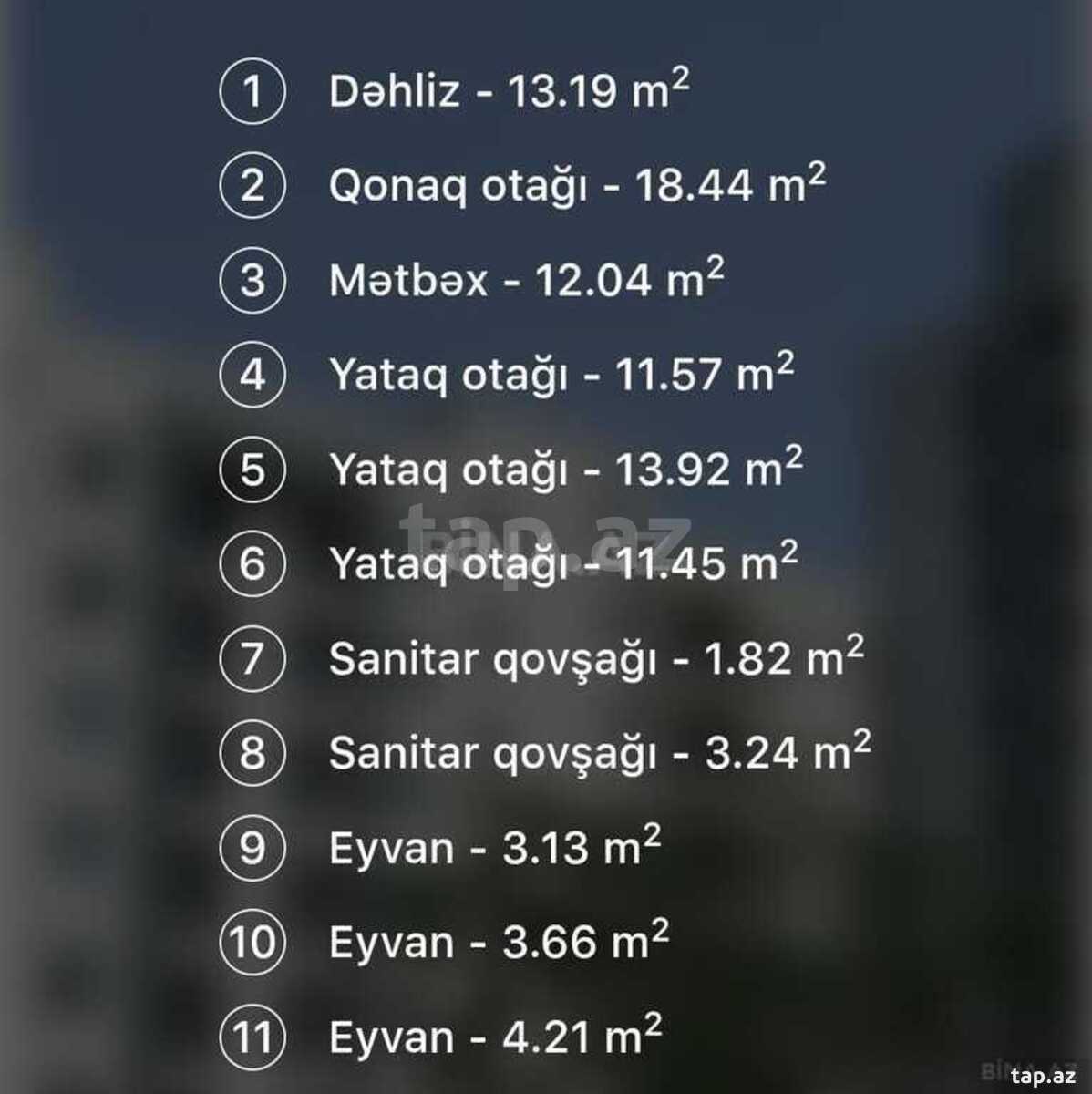 3-otaqlı yeni tikili, Yasamal r., 111 m² (23)