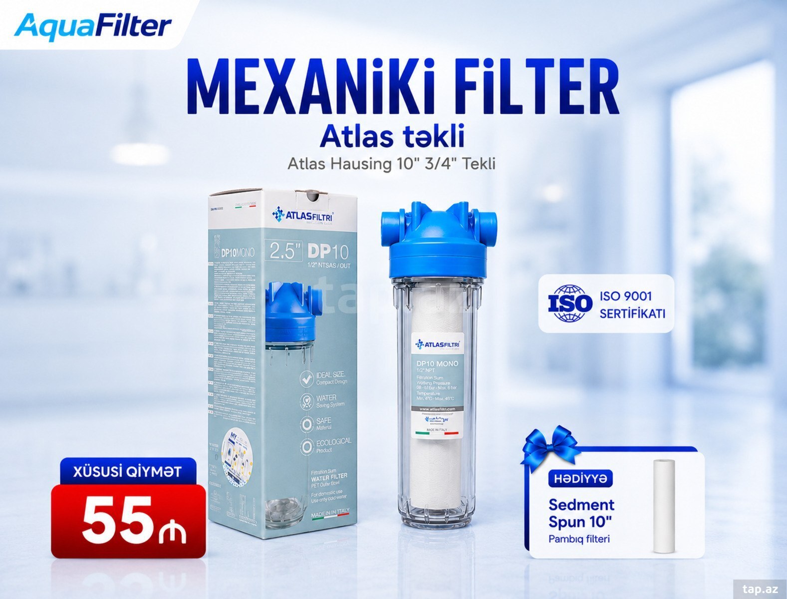 Su filteri Atlas hausing 