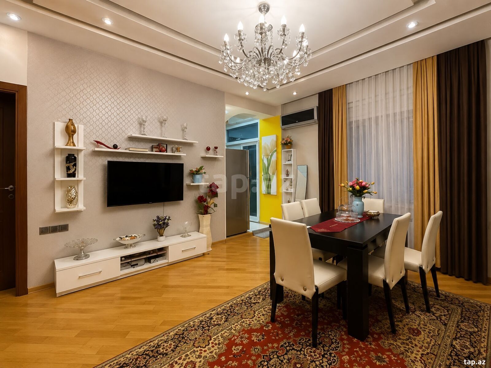 3-otaqlı yeni tikili kirayə verilir, Nazim Hacıyev küç., 90 m²